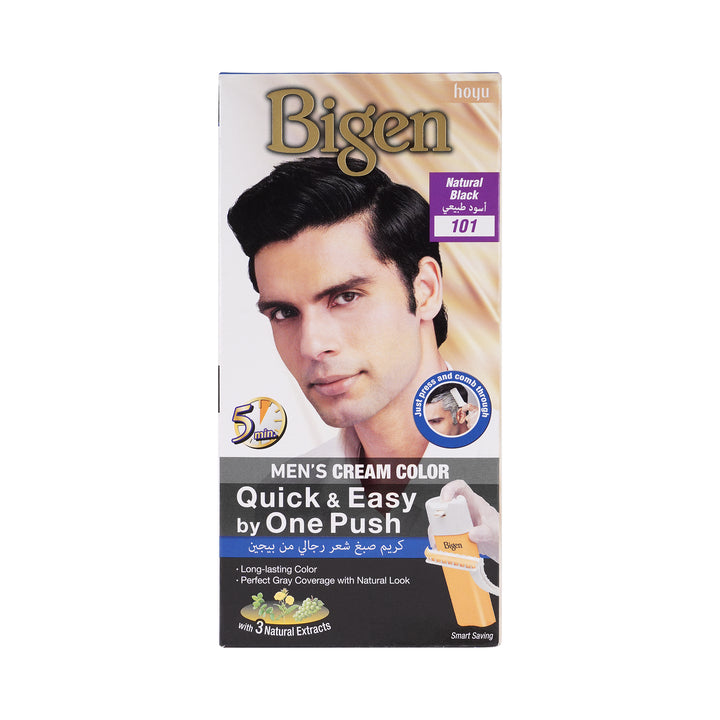 31647-Bigen Mens Hair Cream Color No.101 Natural Black