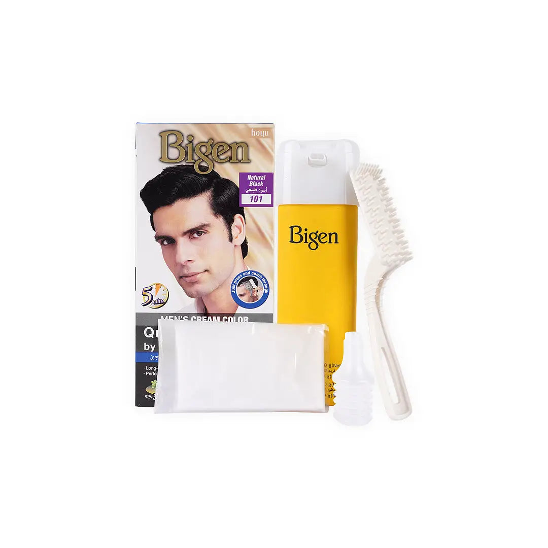 Bigen Mens Hair Cream Color No.101 Natural Black
