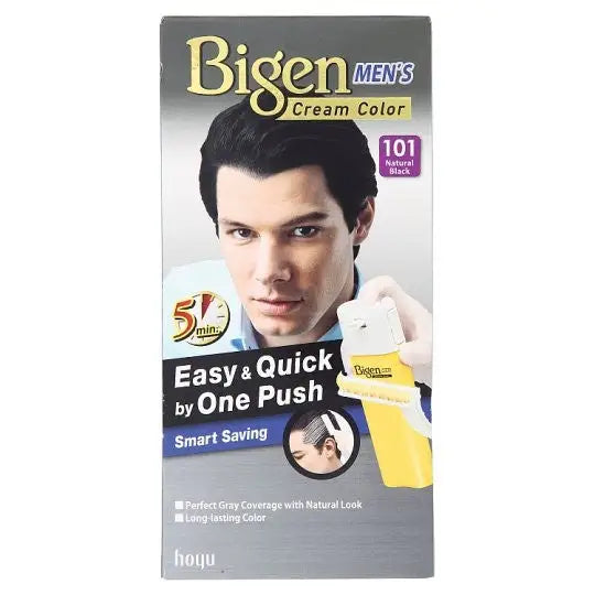 Bigen Mens Hair Cream Color No.101 Natural Black