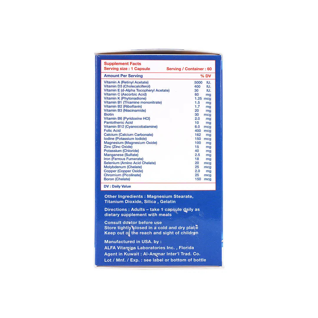 ultra vit multivitamin minerals 60 tablets
