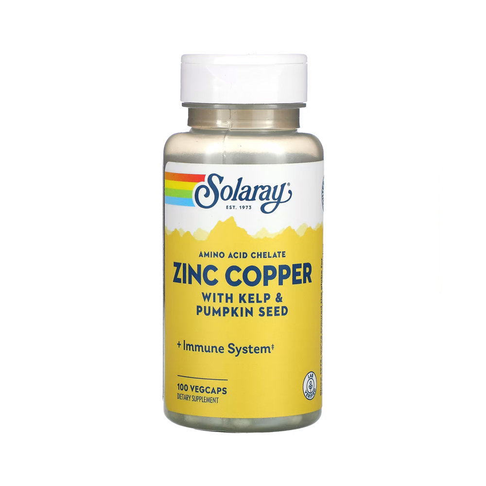 Solaray Zinc Copper 100vegcap