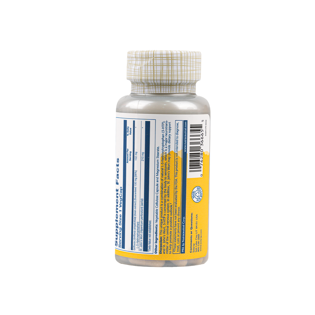 Solaray 5-Htp 100mg 30cap