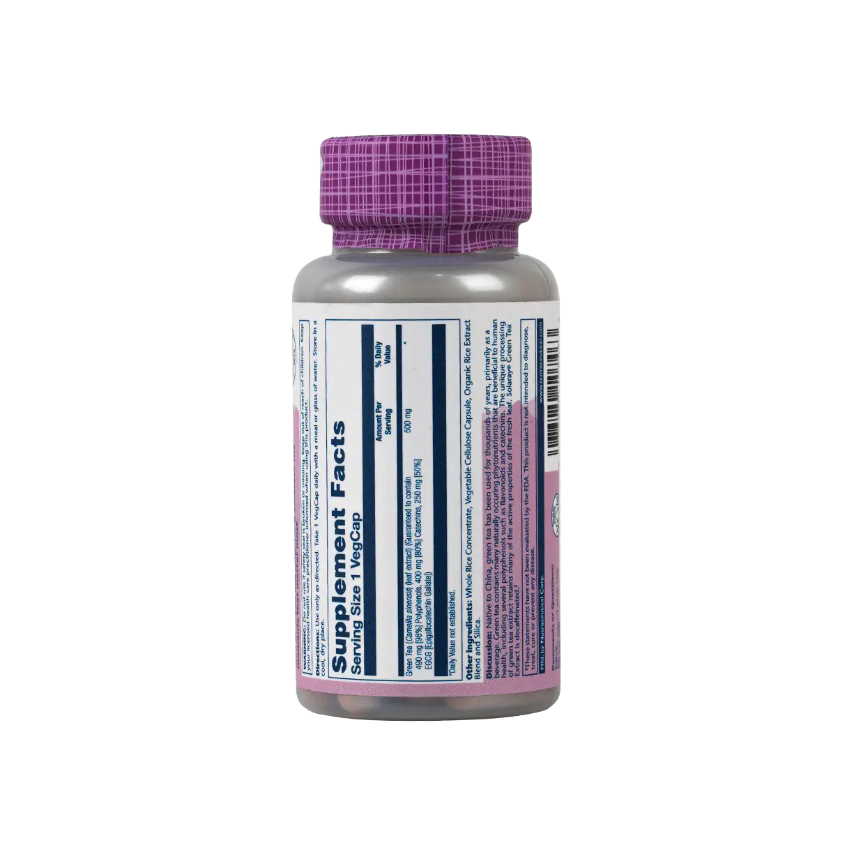 Solaray Green Tea 500Mg 30 Vegcaps