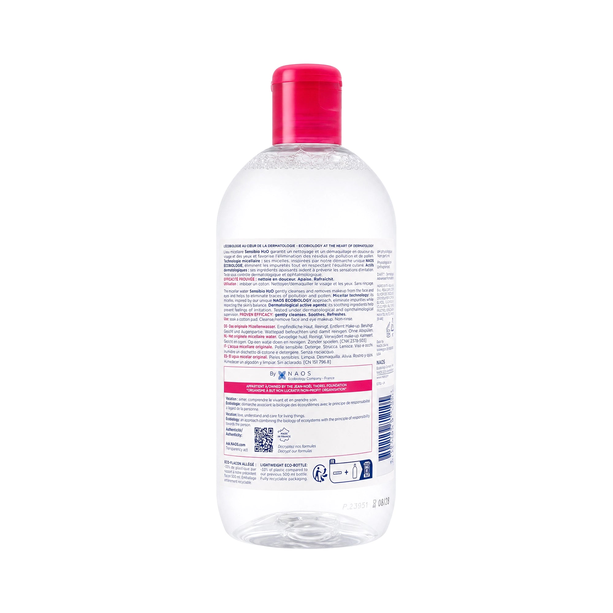 32021-Bioderma Sensibio H2O 500ml +2