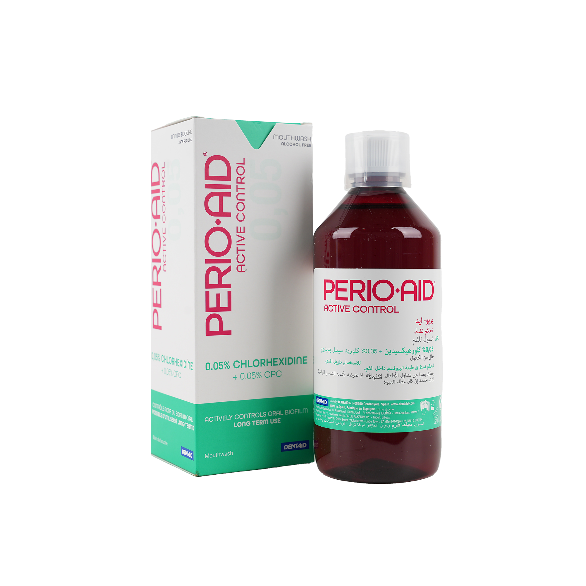 PERIO AID ACTIVE CONTROL 0.05% MOUTHWASH 500ML