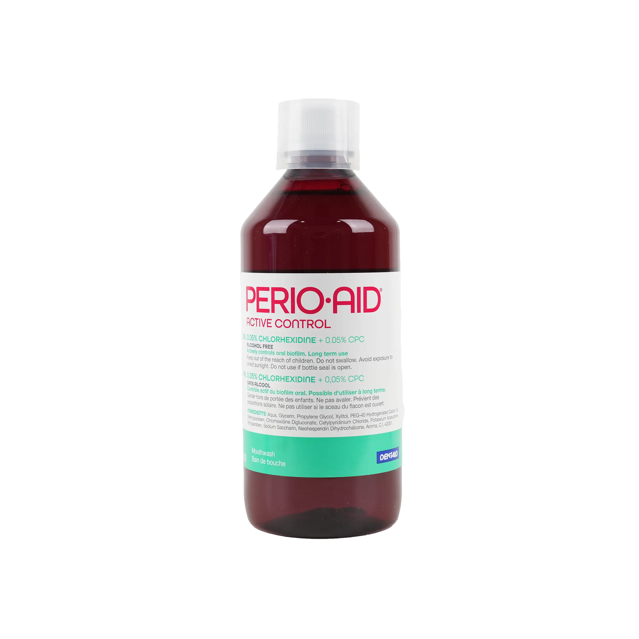 PERIO AID ACTIVE CONTROL 0.05% MOUTHWASH 500ML