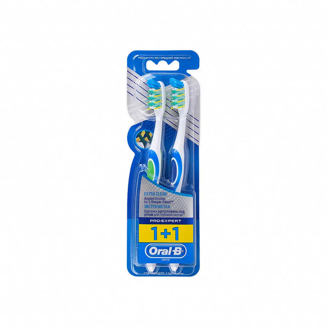 ORAL-B PRO-EXPERT EXTRA CLEAN 1+1 40M TOOTHBRUSH 594595