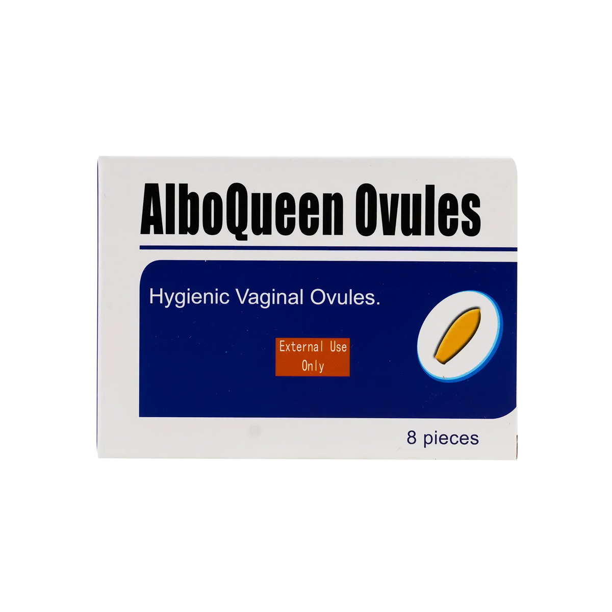 32065-Alboqueen Hygienic Vaginal Ovules 8Pcs