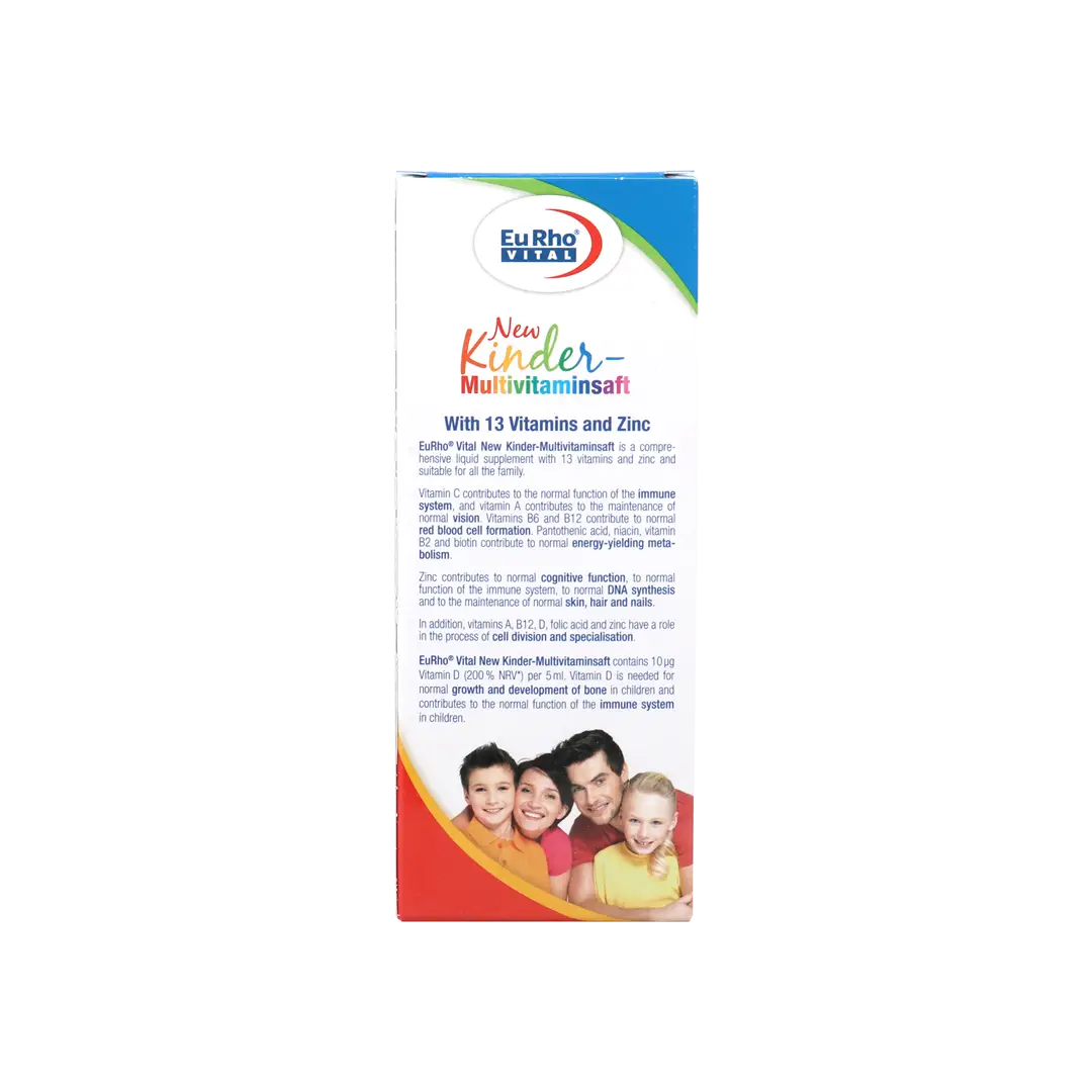 EURO VITAL NEW KINDER MULTI-VITAMIN SYRUP 200ML