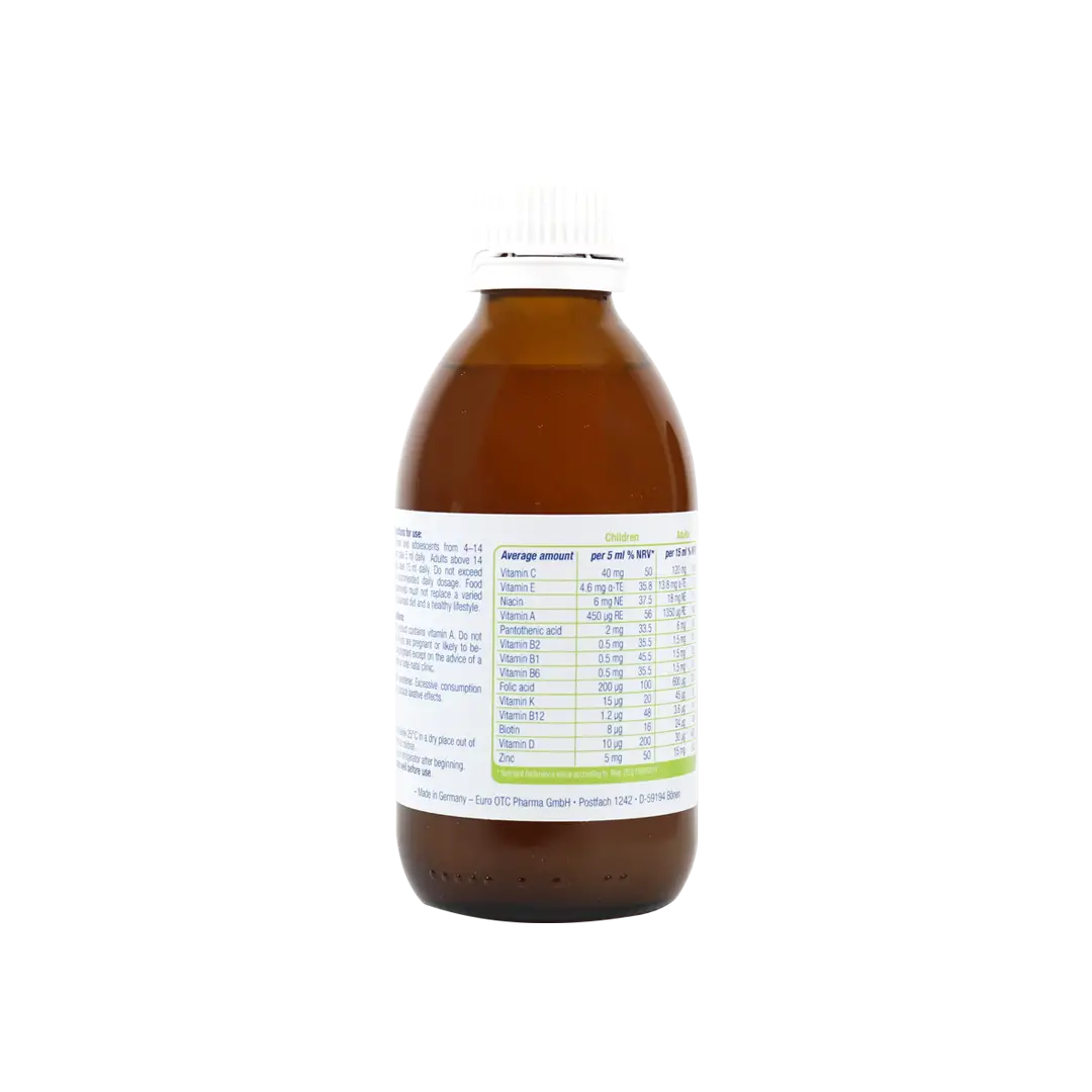EURO VITAL NEW KINDER MULTI-VITAMIN SYRUP 200ML