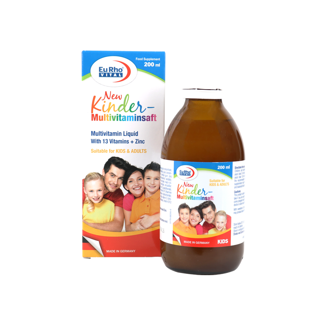 EURO VITAL NEW KINDER MULTI-VITAMIN SYRUP 200ML