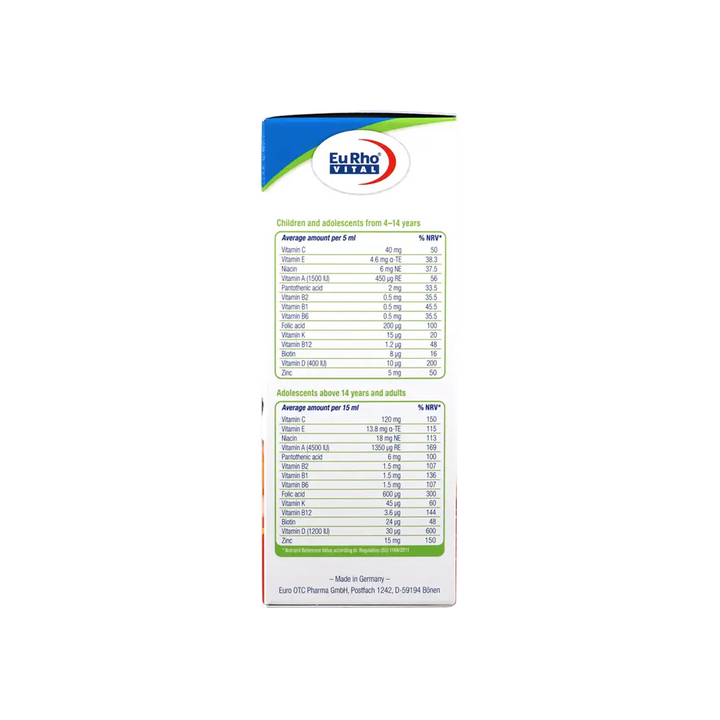 32118-EuRho Vital New Kinder Multi-Vitamin Syrup 200ml +2