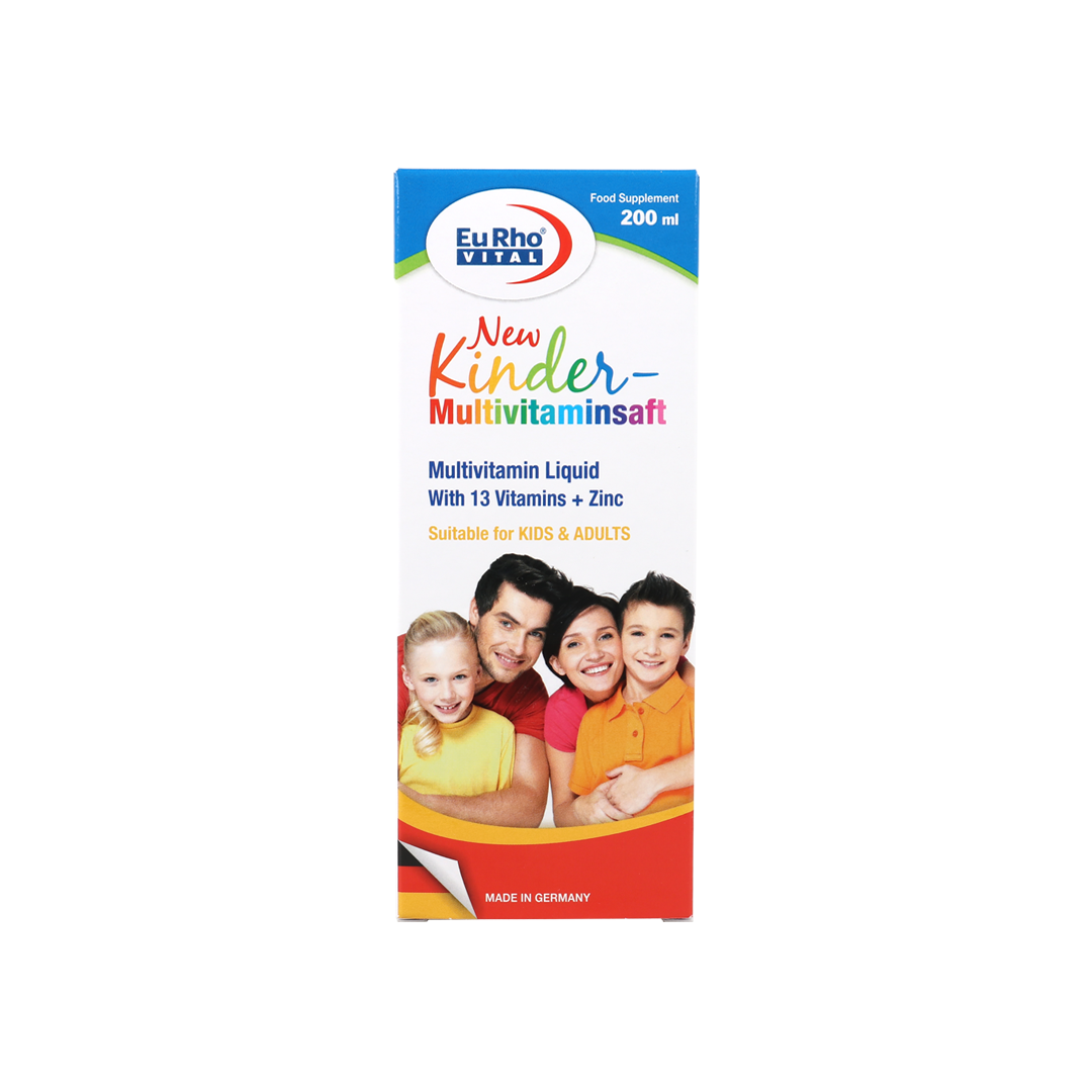 EURO VITAL NEW KINDER MULTI-VITAMIN SYRUP 200ML