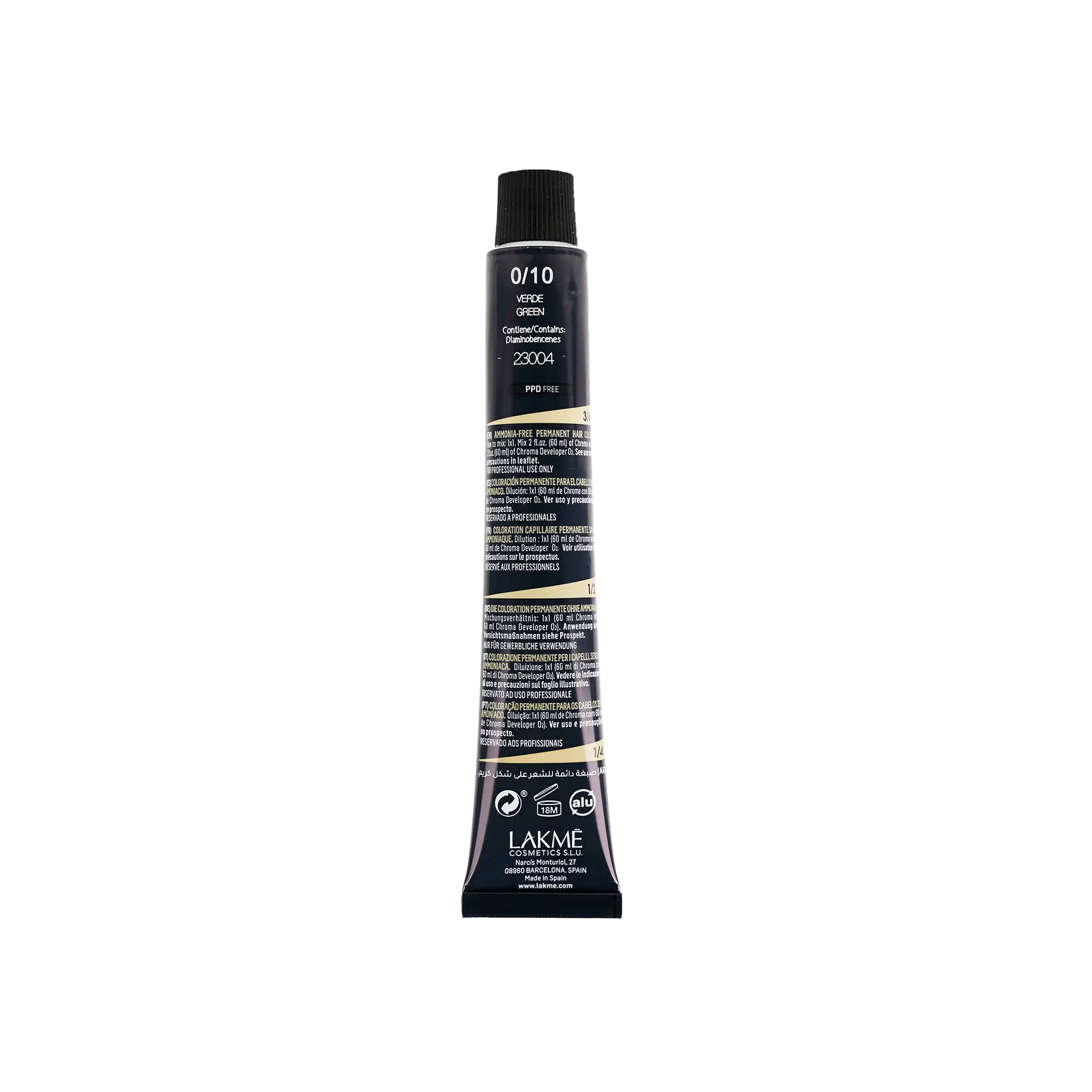 Lakme Chroma 0/10 Green 60ml