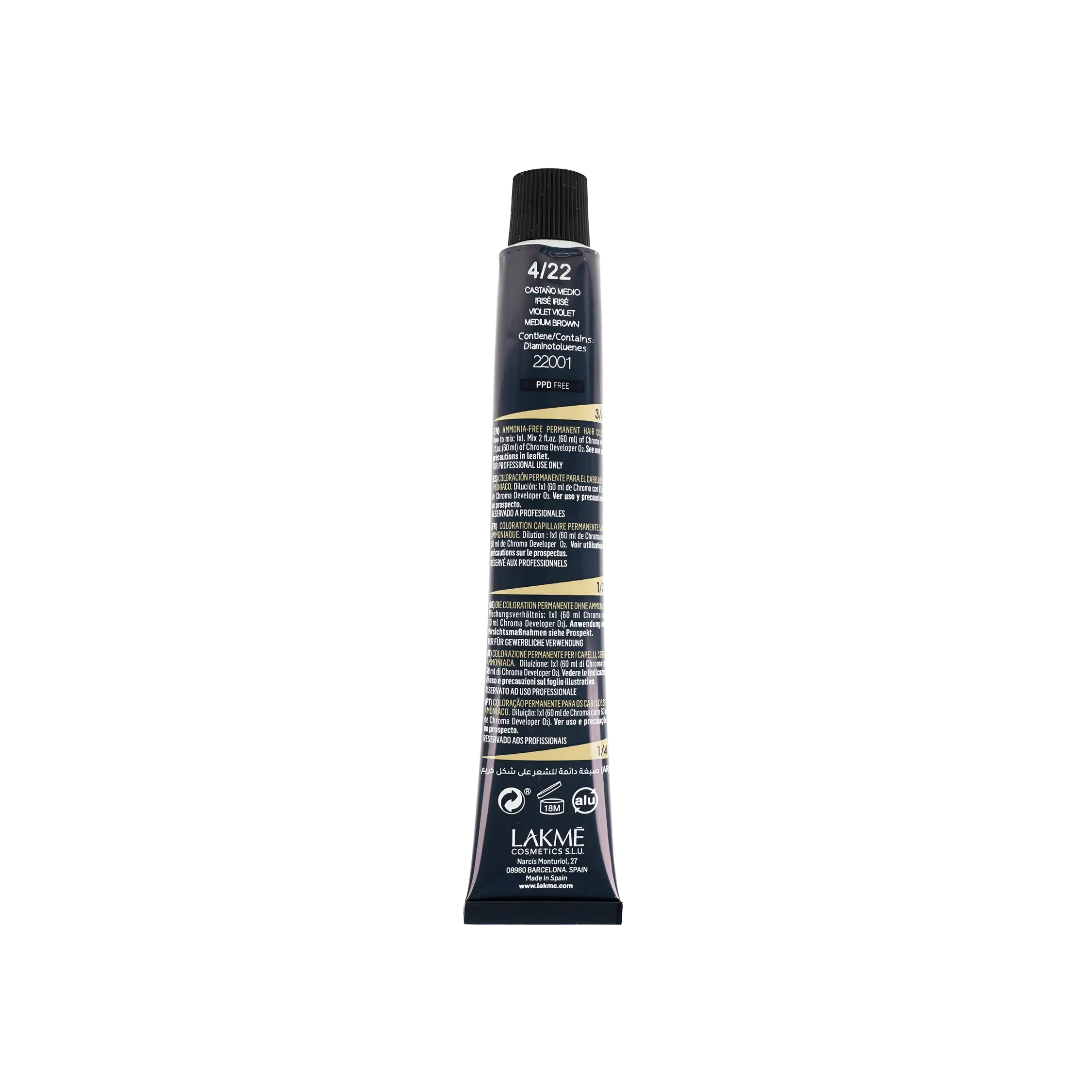 Lakme Chroma 1/00 Black 60ml