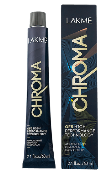 LAKME CHROMA 1/00 BLACK HAIR COLOR60ML AMMO FREE