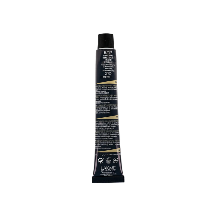 32166-Lakme Chroma 6/17 Blue Ash Dark Blonde 60ml +6