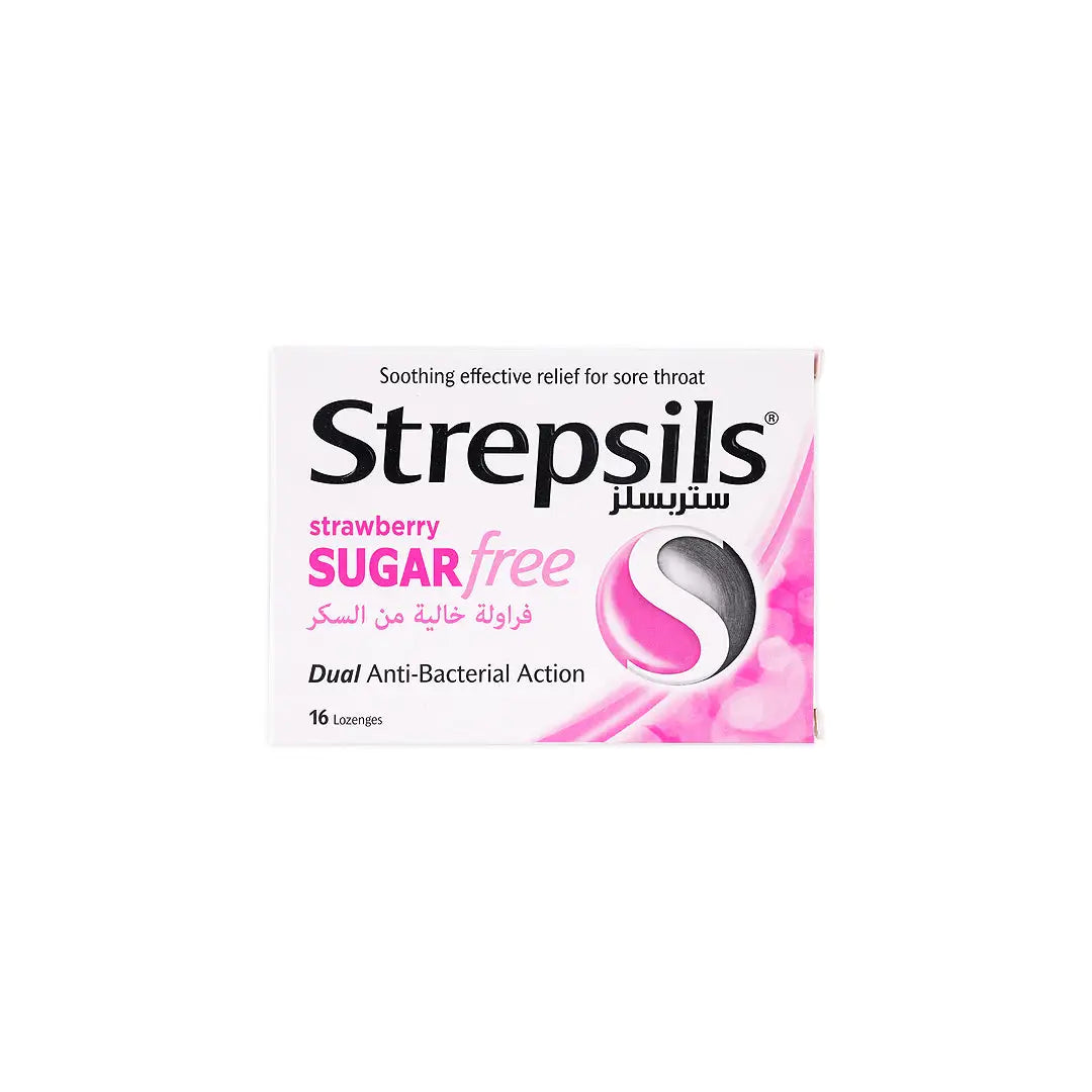 32173-Strepsils Junior Sugar Free 16loz - Strawberry
