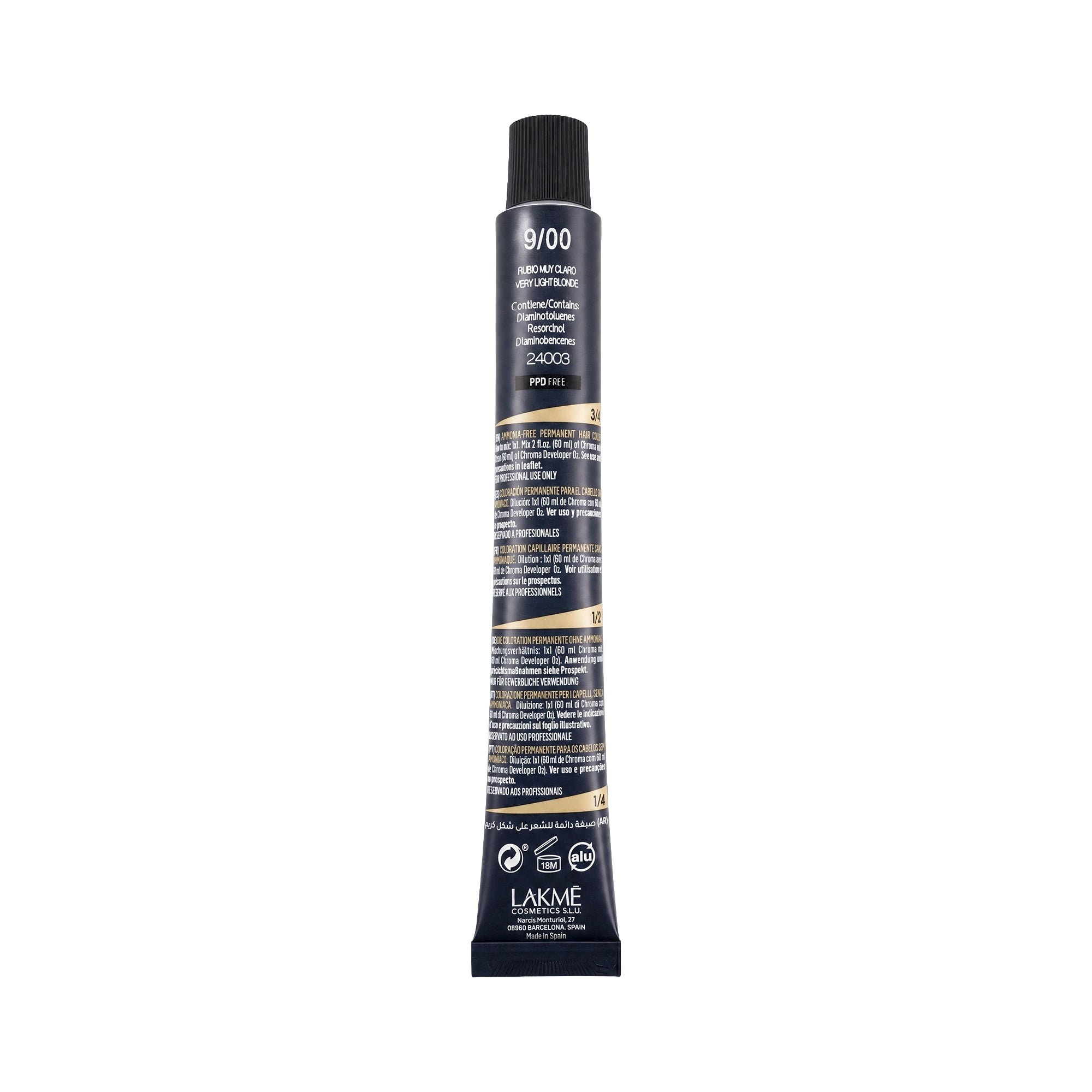 32184-Lakme Chroma 9/00 Very Light Blonde 60ml +1