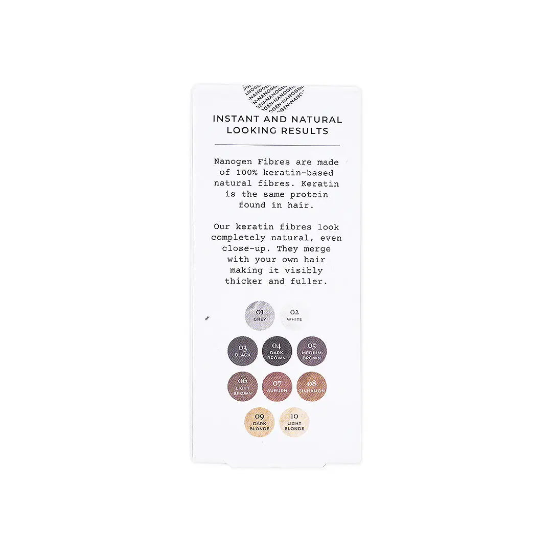 Nanogen Thickening Hair Fibres 15G-Black