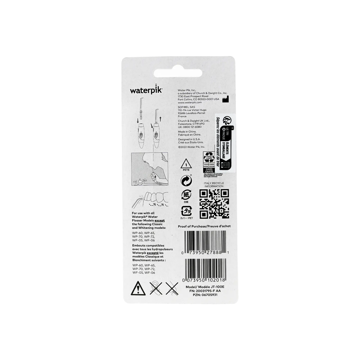 32245-Waterpik Classic Jet Tip-JT 100E +1