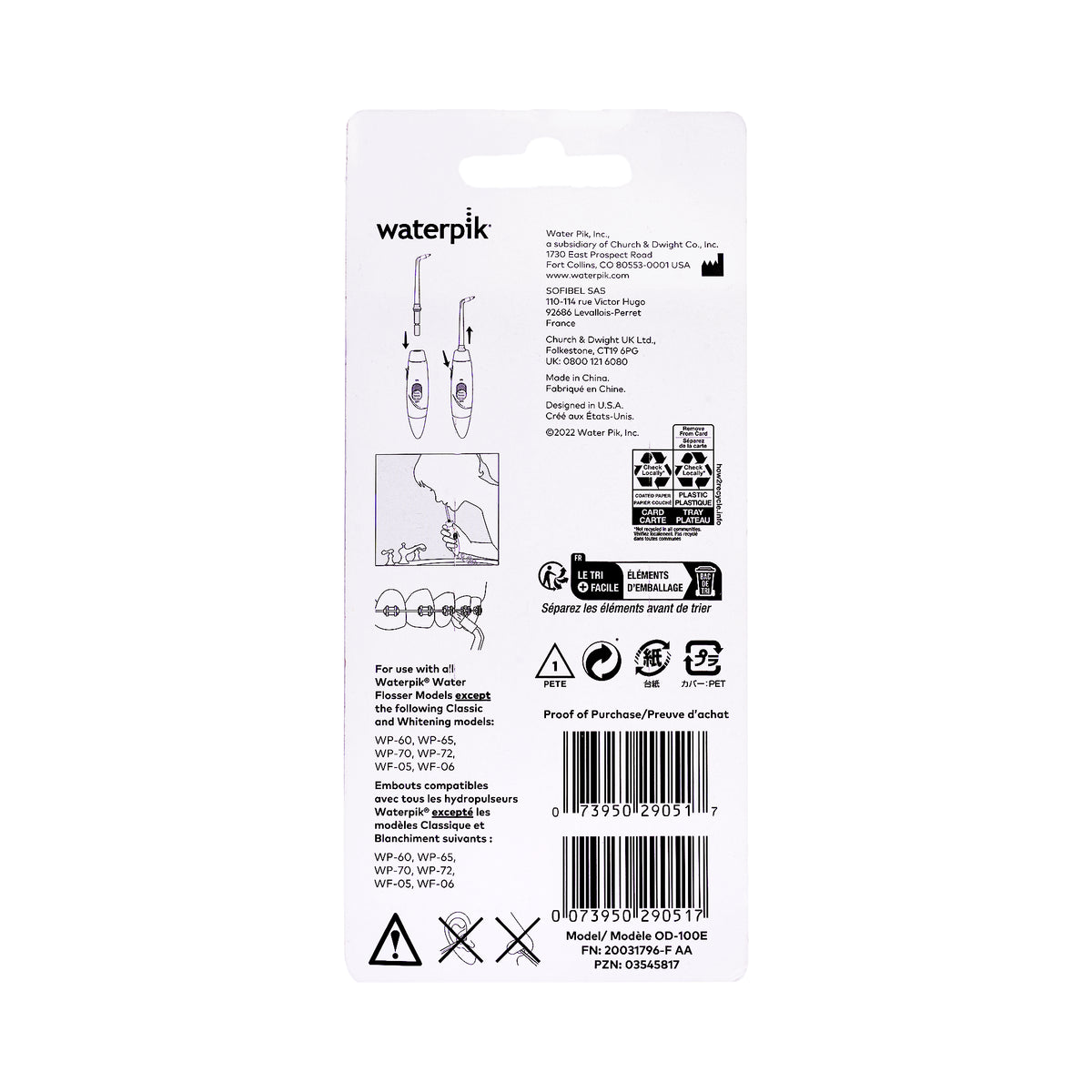 32248-Waterpik Orthodontic Tip-OD 100E +1