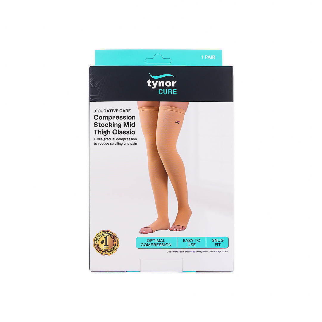 Tynor Stocking Classic Mid Thigh-I15 M