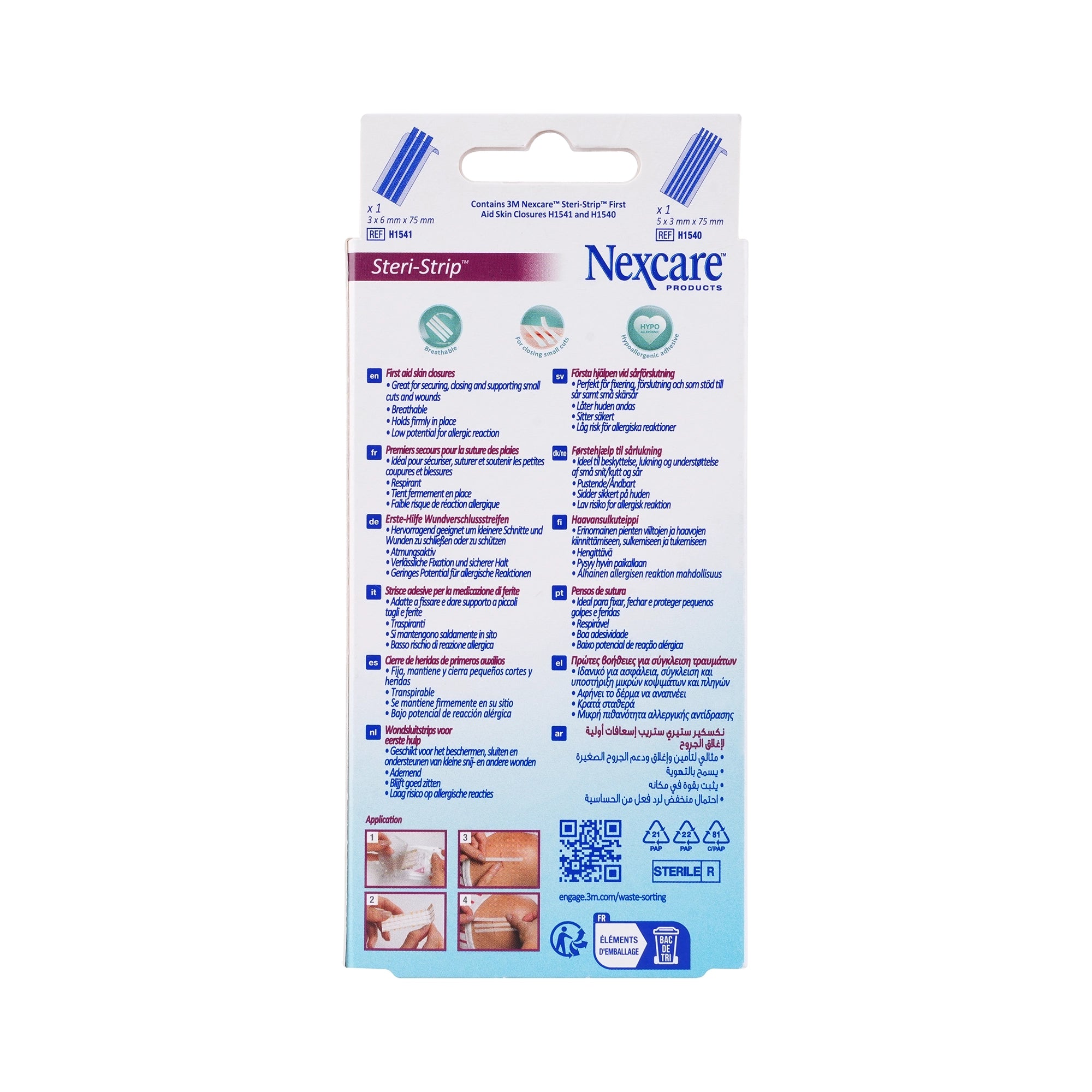 32341-Nexcare Steri-Strip Assorted 8pcs-R150C +1
