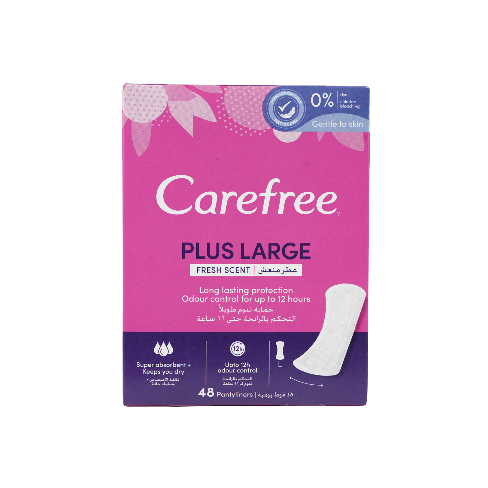 Carefree Plus Large 48Pcs-Fresh Scent