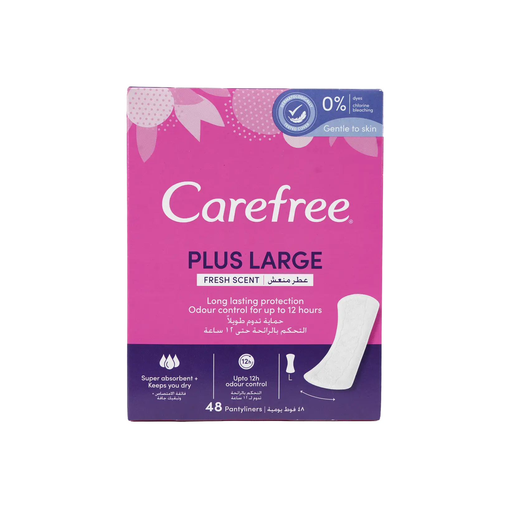 Carefree Plus Large 48Pcs-Fresh Scent