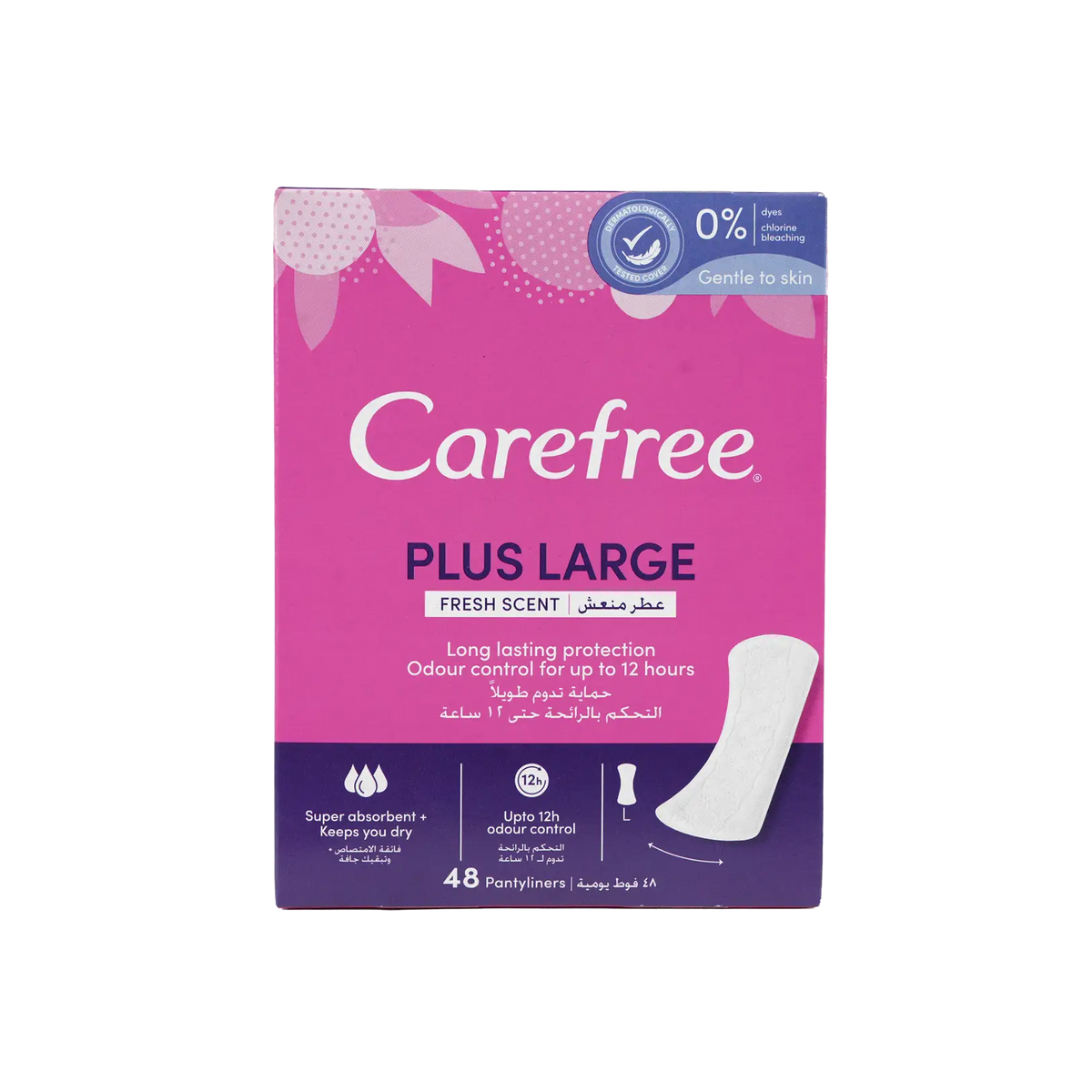 32345-Carefree Plus Large 48Pcs-Fresh Scent