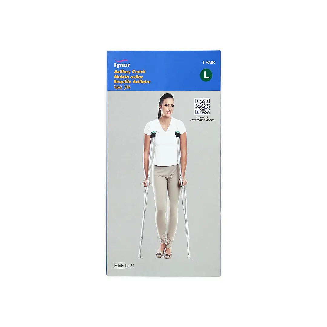 32385-Tynor Crutch Underarm 2pcs-L21 L +1