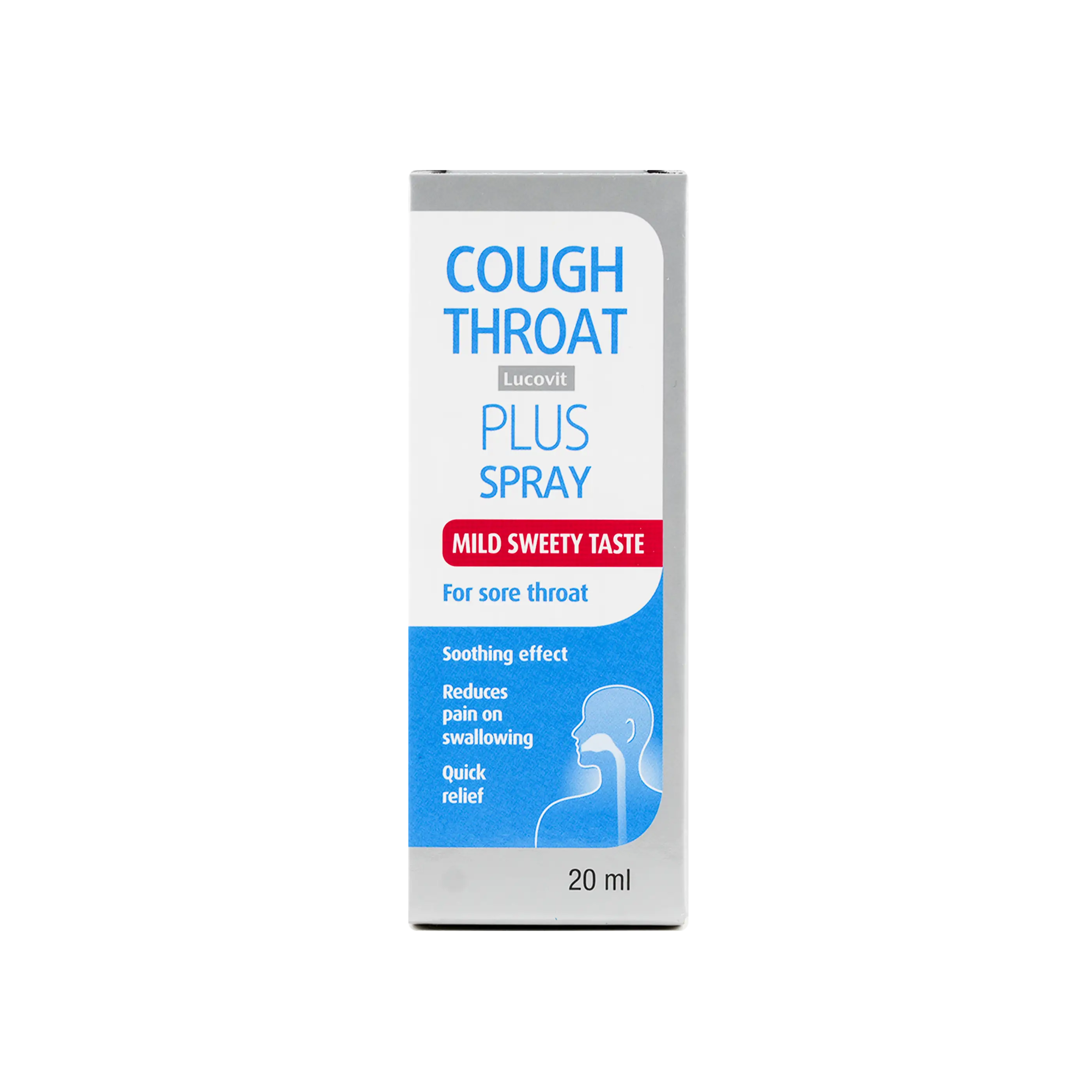 Lucovit Cough Throat Plus Spray 20Ml