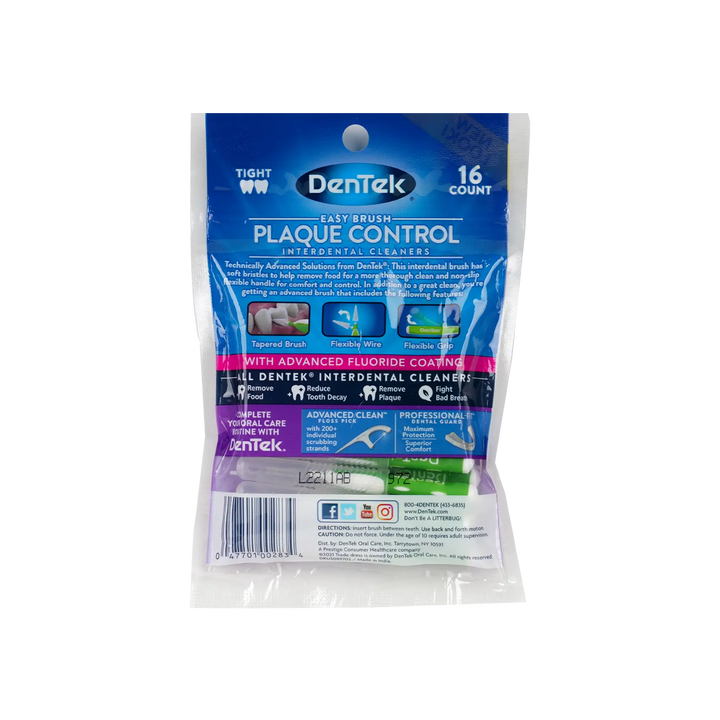 32438-Dentek Easy Brush Interdental Extra Tight 16pcs +1