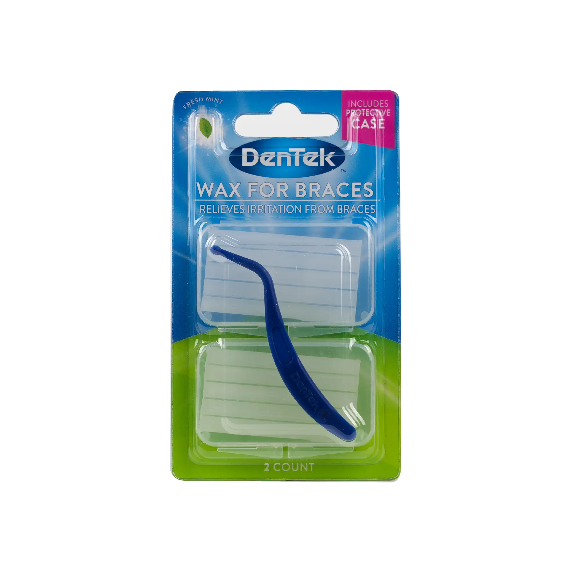 Dentek Wax For Braces-Twin Pack