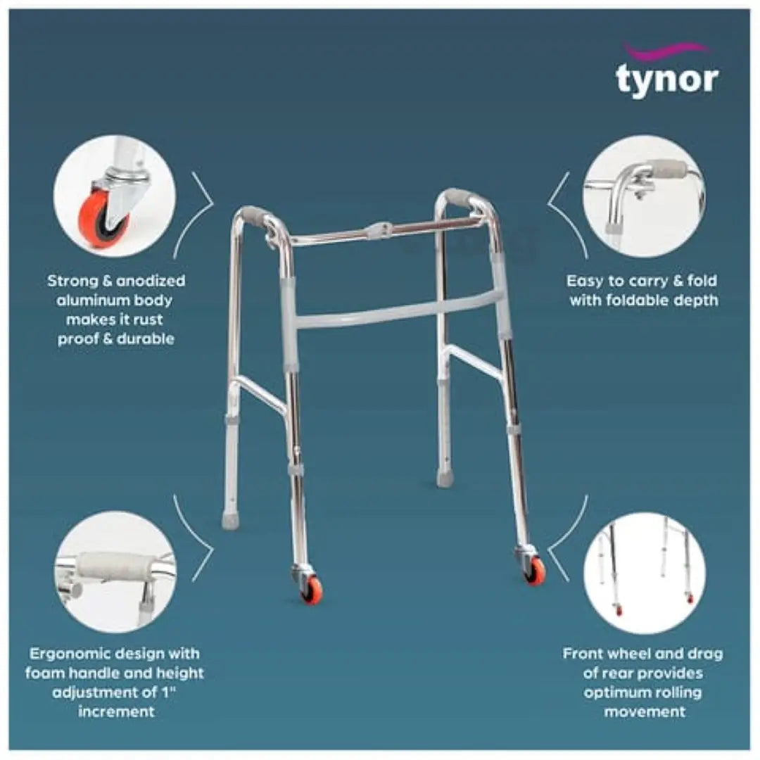 32530-Tynor Walker With Front Wheels-L28 UN +1