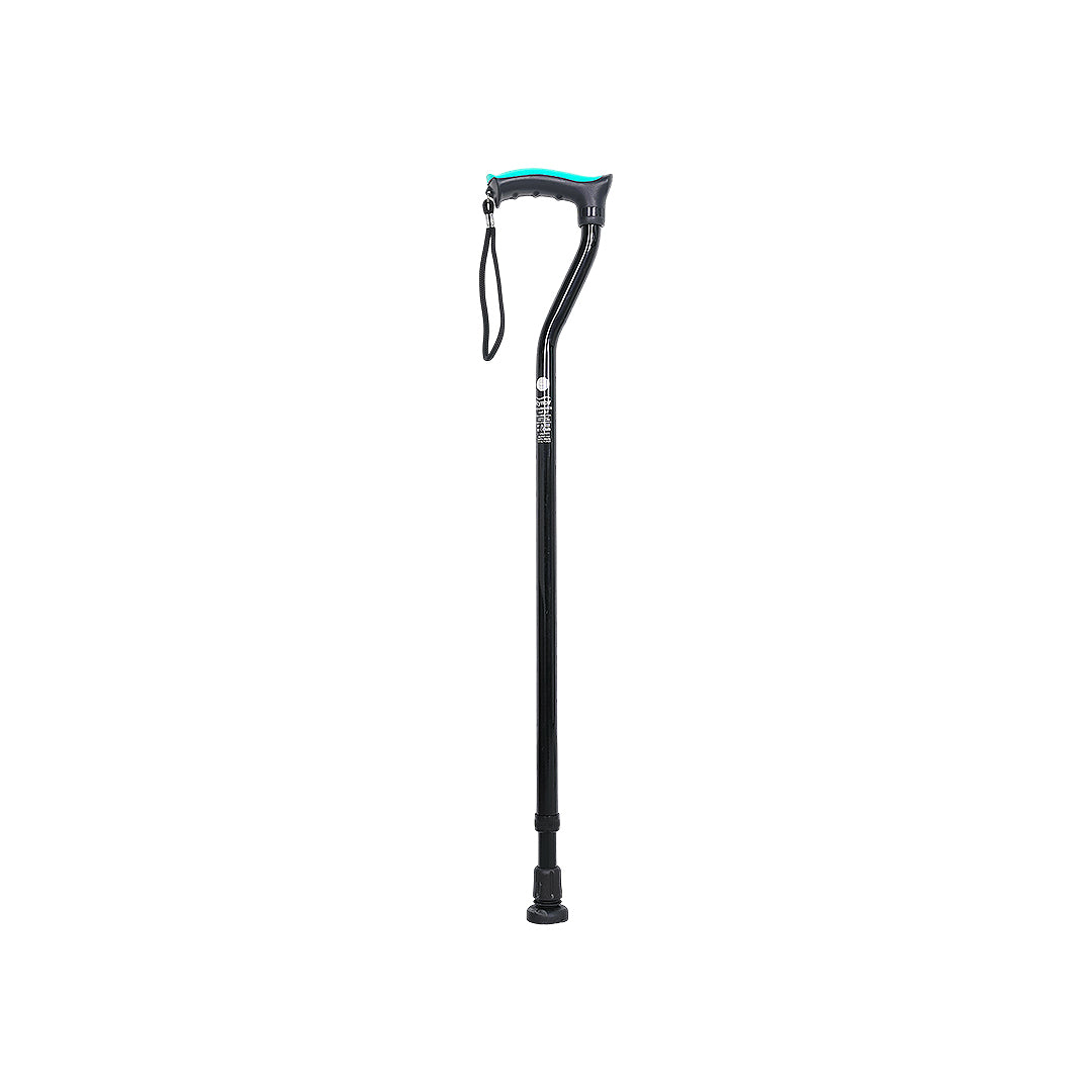 Tynor Walking Stick With Soft Handle-L07 Black