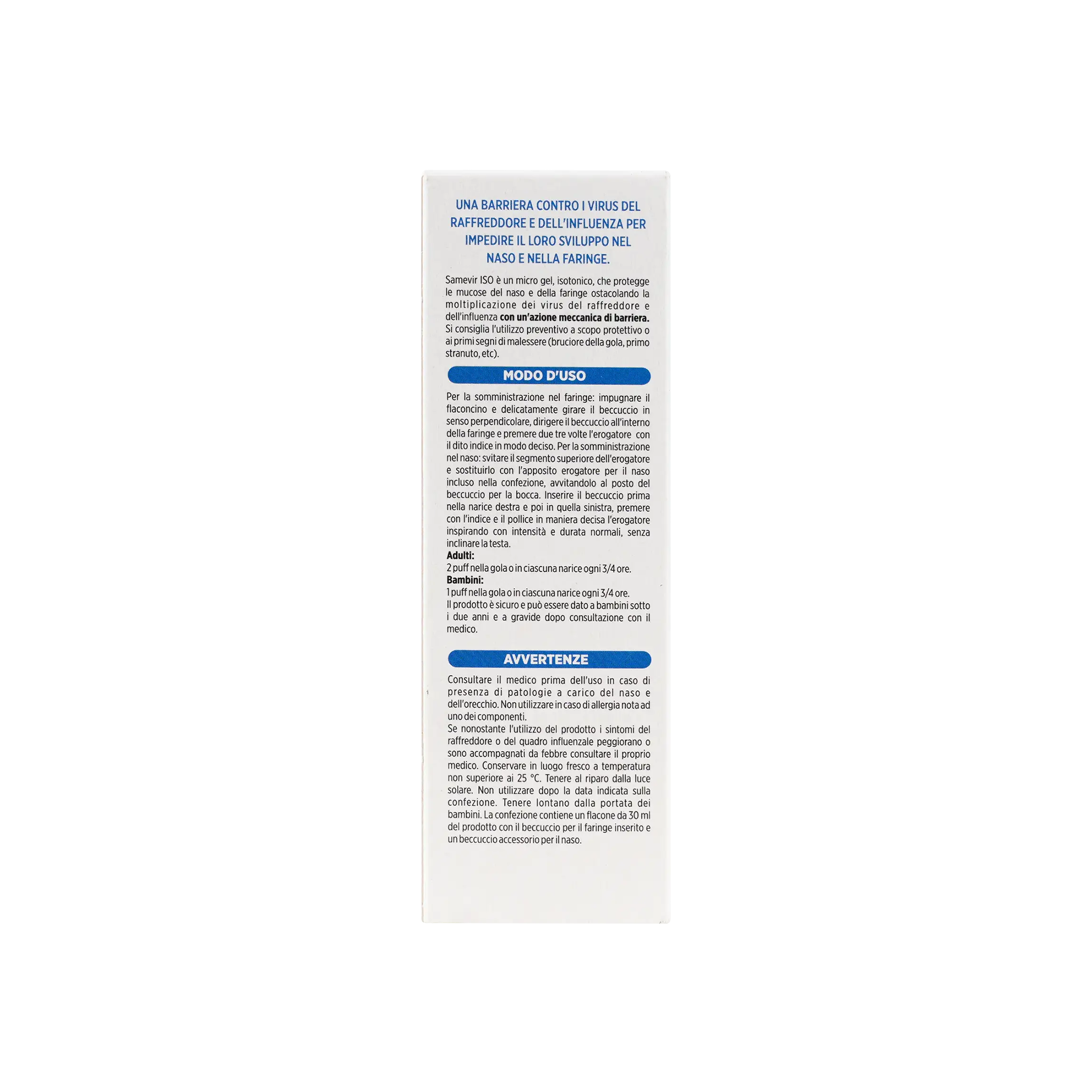 SAMEVIR THROAT & NASAL SPRAY 30ML