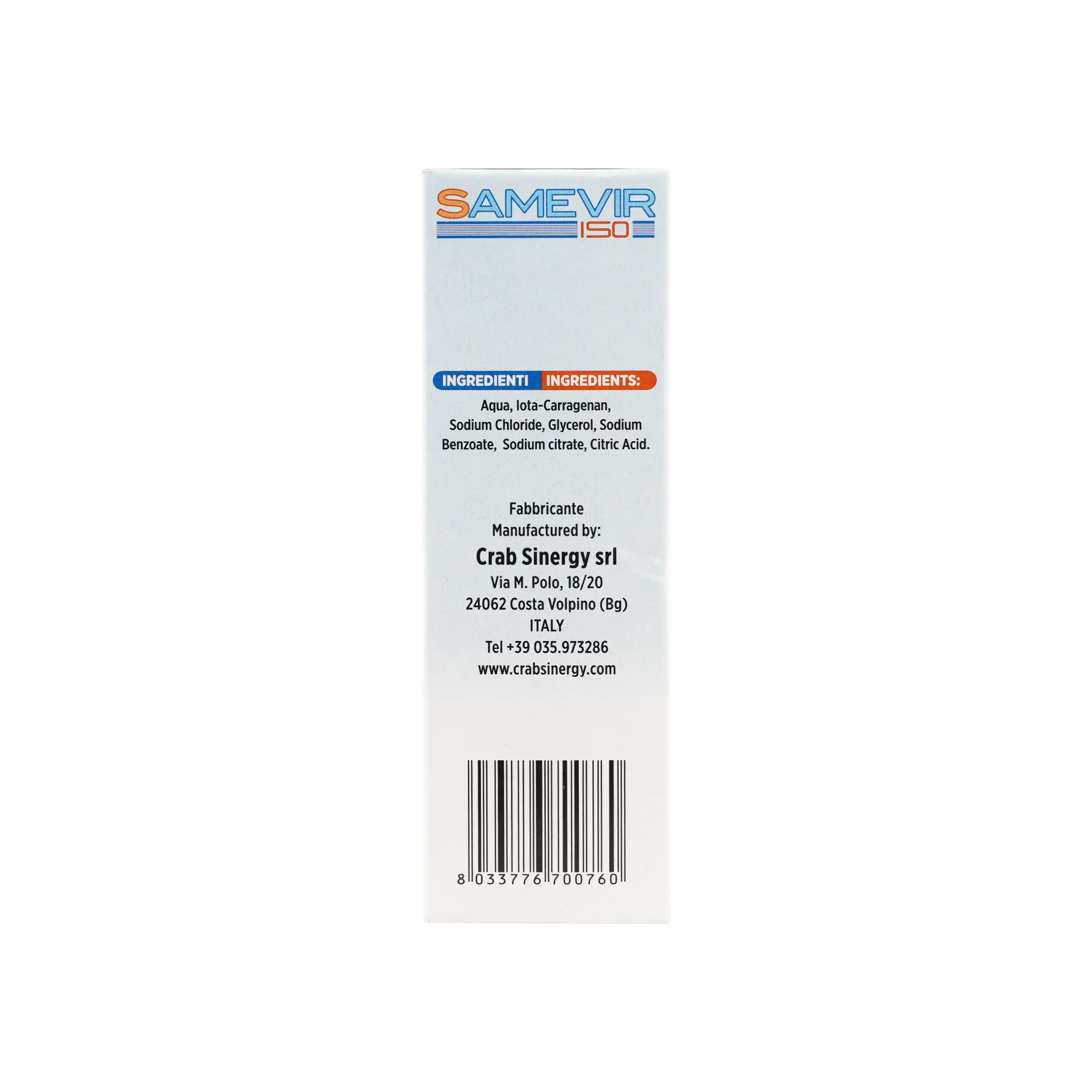 SAMEVIR THROAT & NASAL SPRAY 30ML