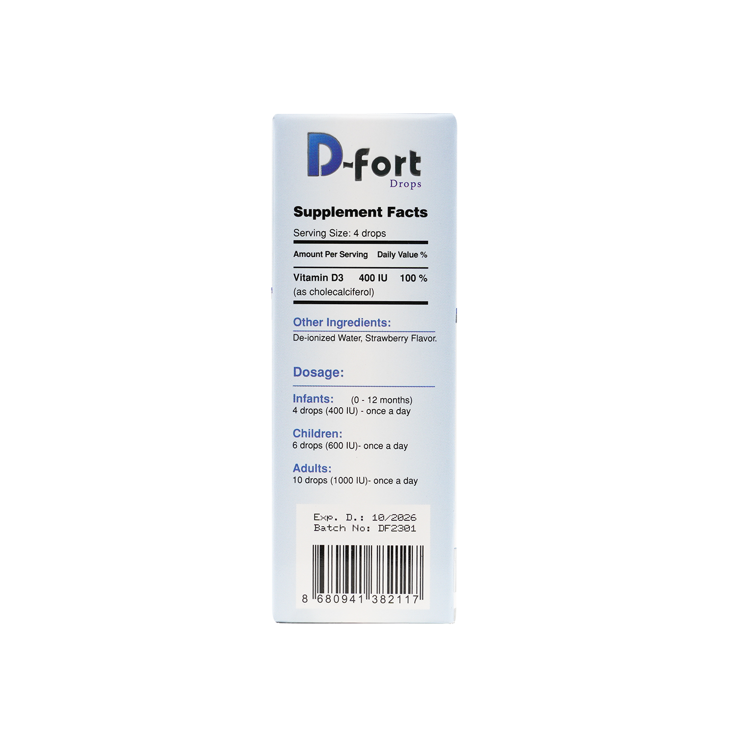 VIT D-FORT DROPS 50ML