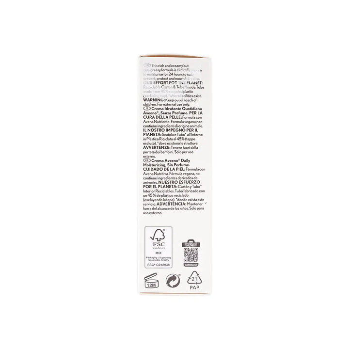 32696-Aveeno Daily Moisturising Cream 100Ml +5