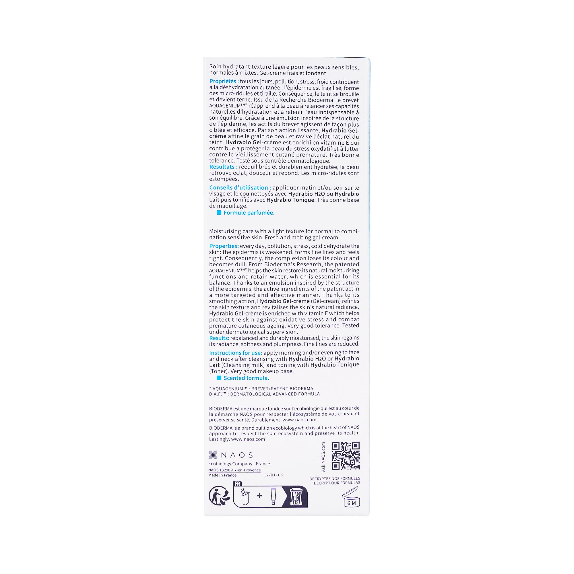 32755-Bioderma Hydrabio Gel Cr 40ml +4