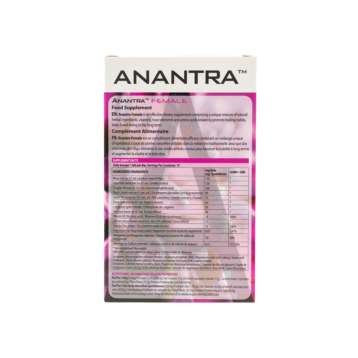 Anantra Female 14 Tablets