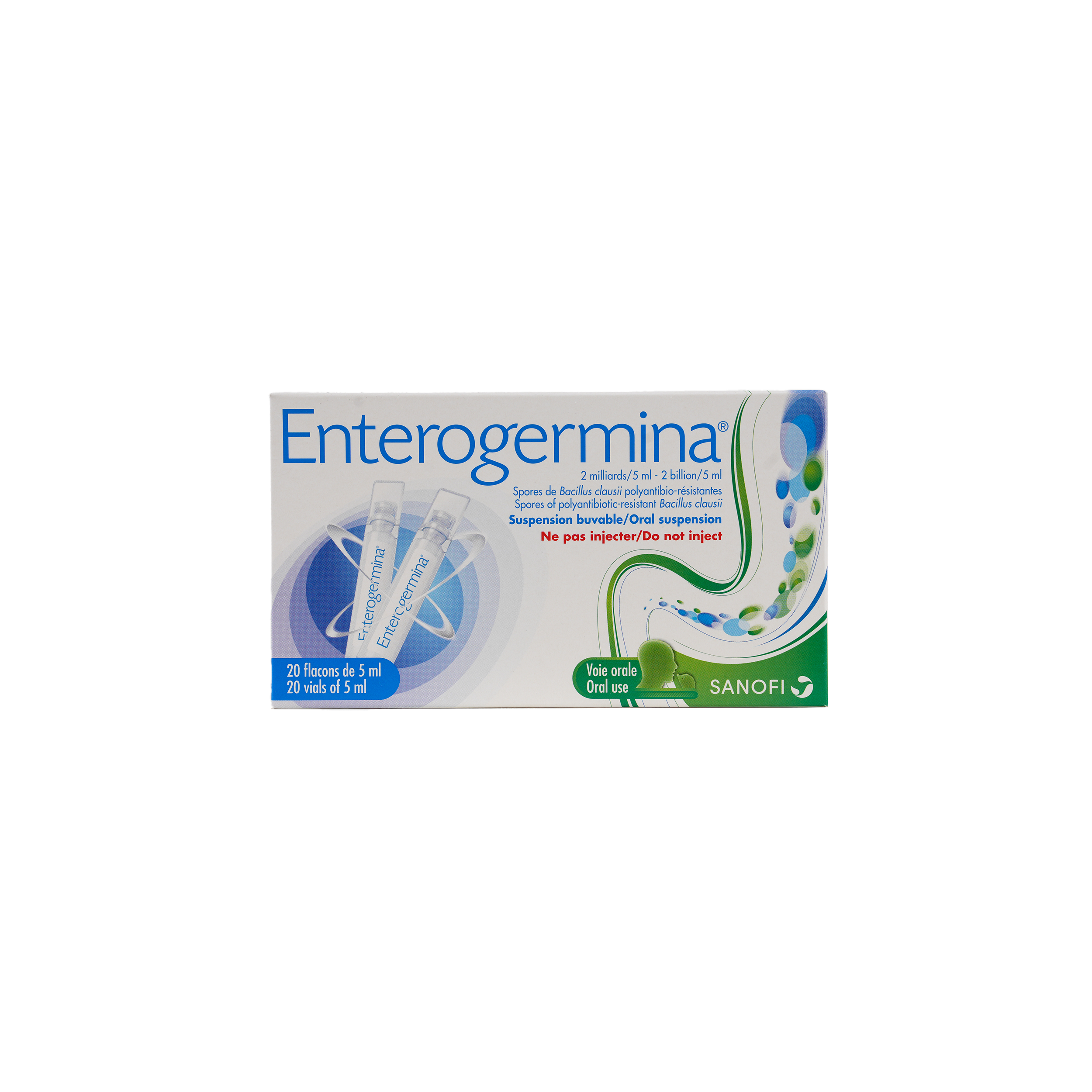 ENTEROGERMINA ORAL SUSP 20VIALS