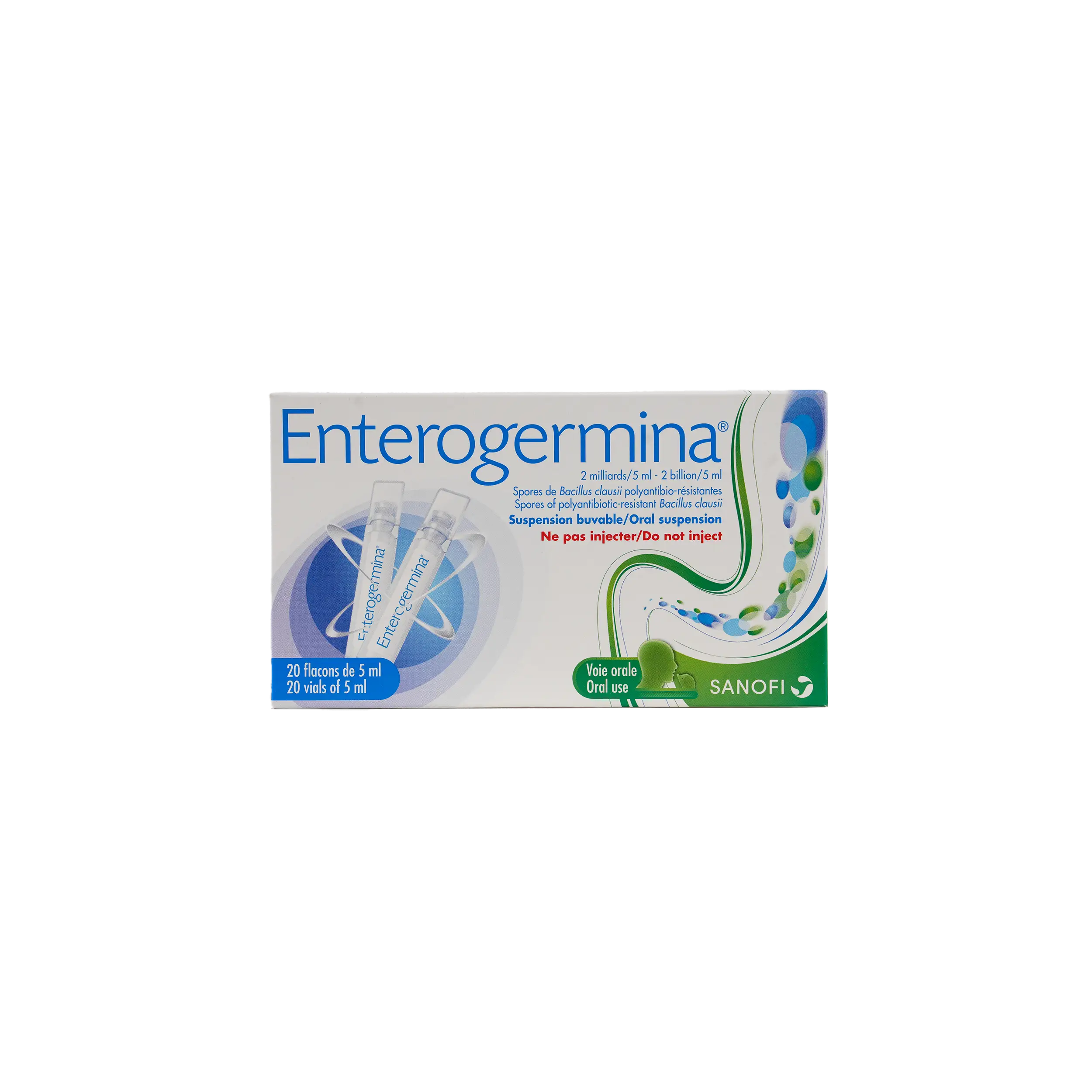 ENTEROGERMINA ORAL SUSP 20VIALS