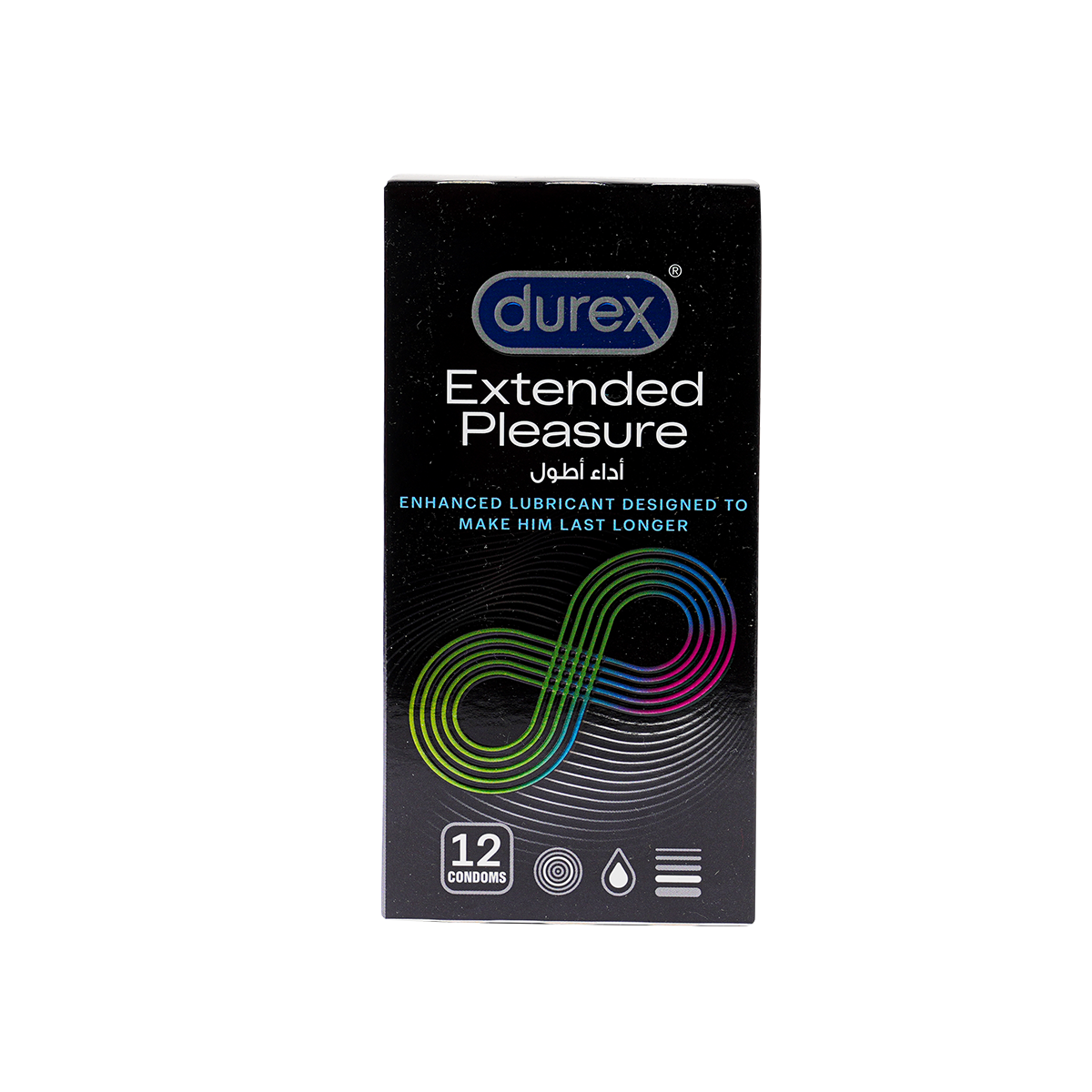 DUREX CONDOM EXTENDED PLEASURE 12S