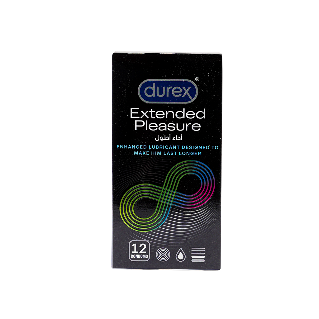 DUREX CONDOM EXTENDED PLEASURE 12S