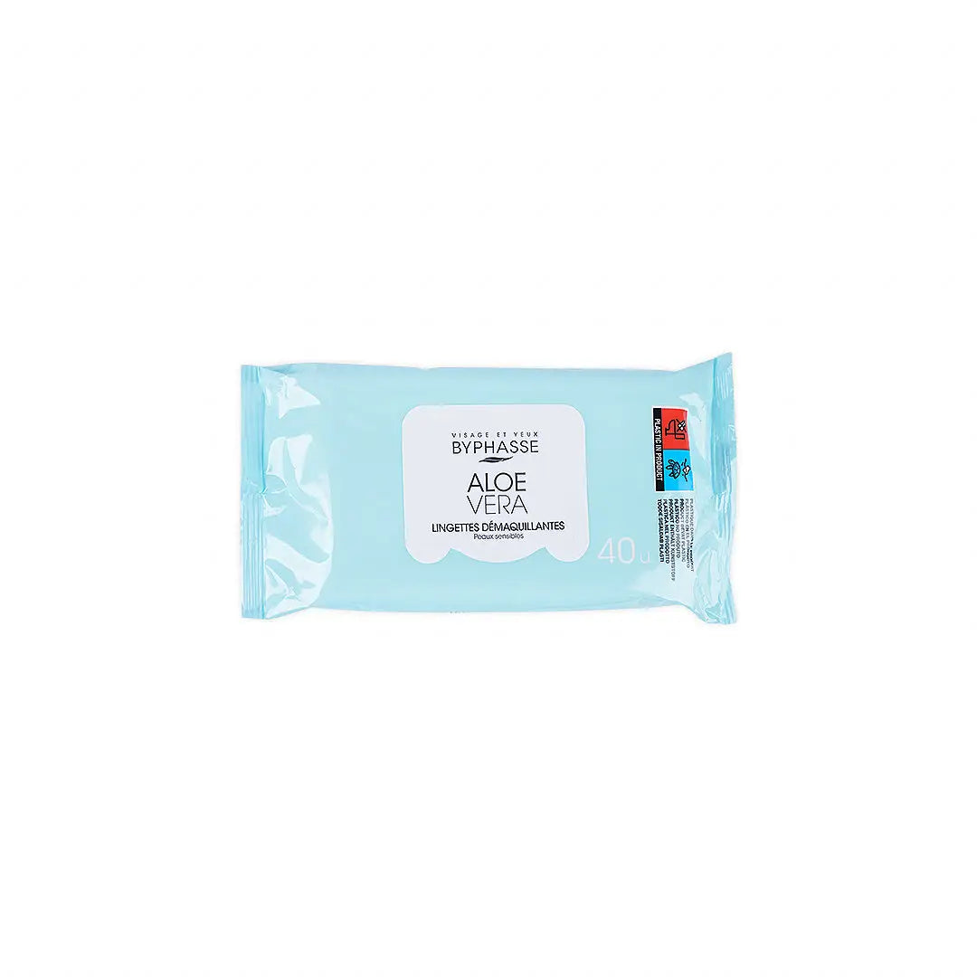 33323-Byphasse Wipes Aloe Vera 40pcs