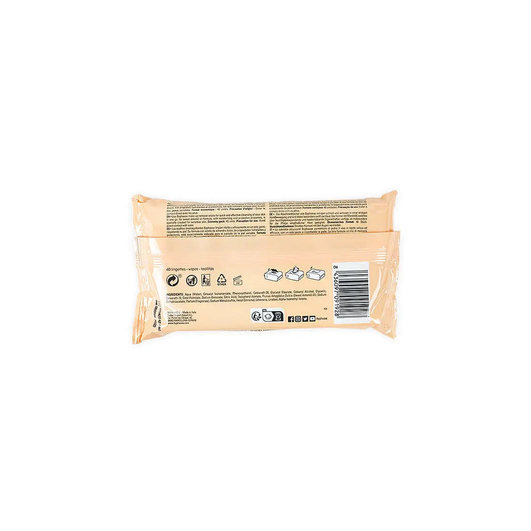 Byphasse Wipes Almond Oil 40P 1928