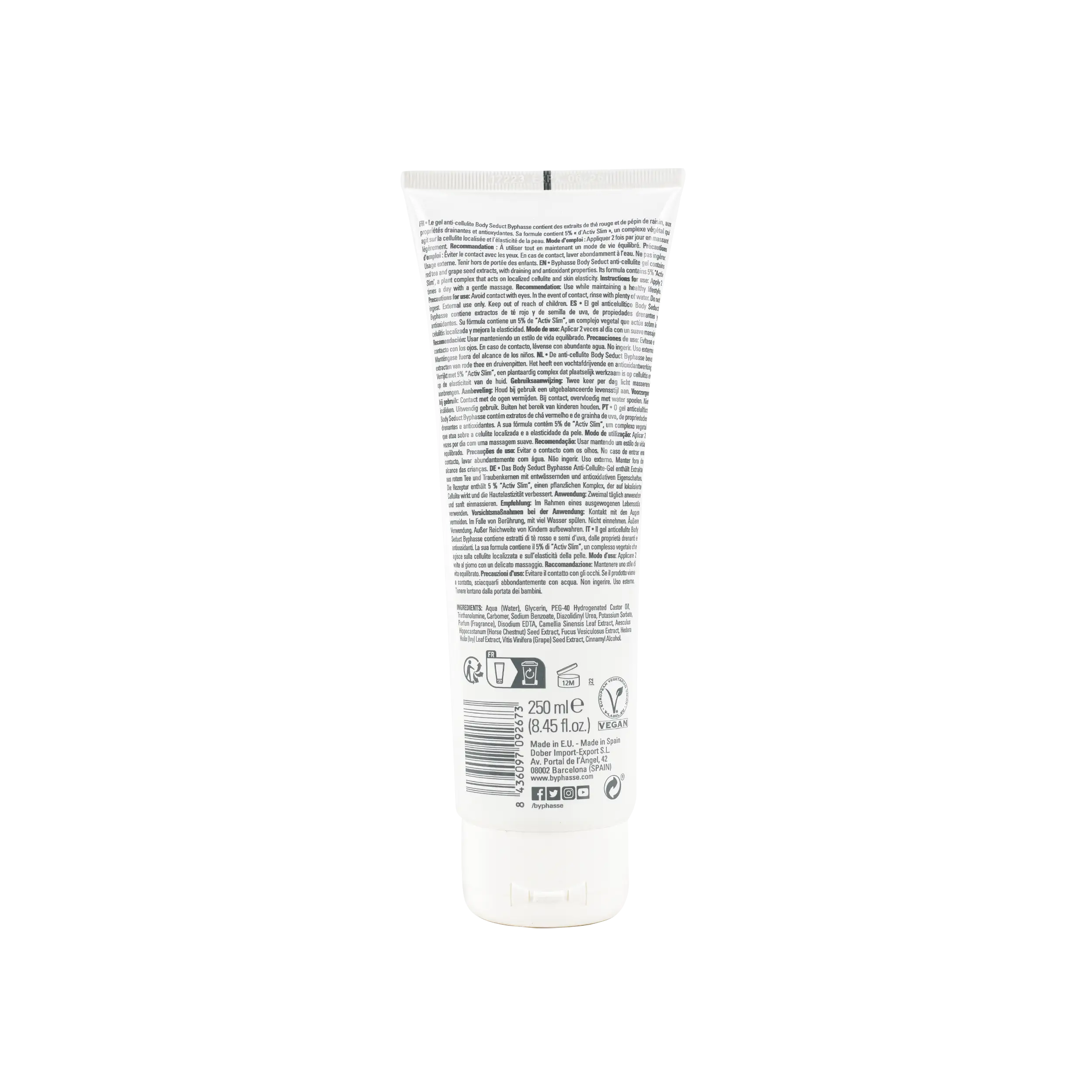 Byphasse Body Slim Anty-Cellulite Gel 250Ml 2673